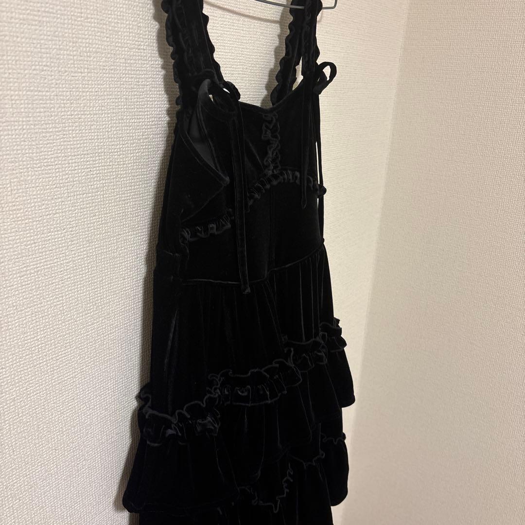 merry jennyベロア ミニワンピース