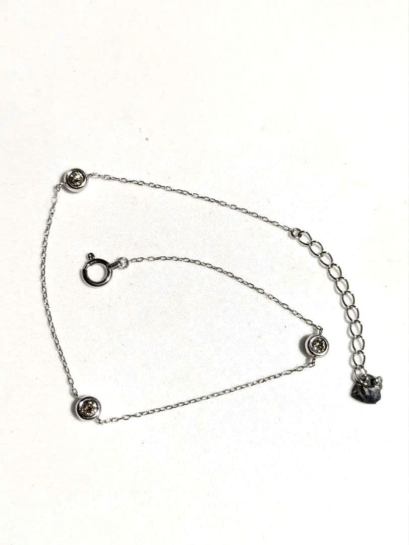 た*え様 pt850 ダイヤモンド0.2カラットブレスレット　アンクレットにも万