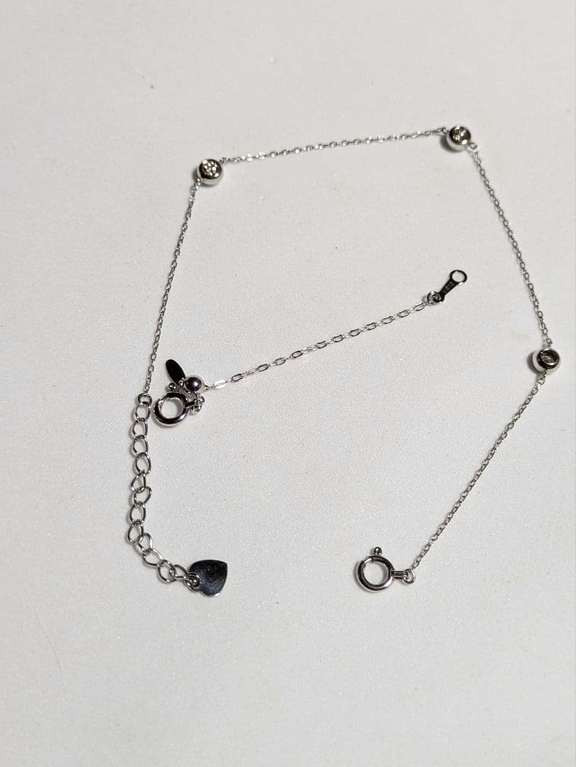 た*え様 pt850 ダイヤモンド0.2カラットブレスレット　アンクレットにも万