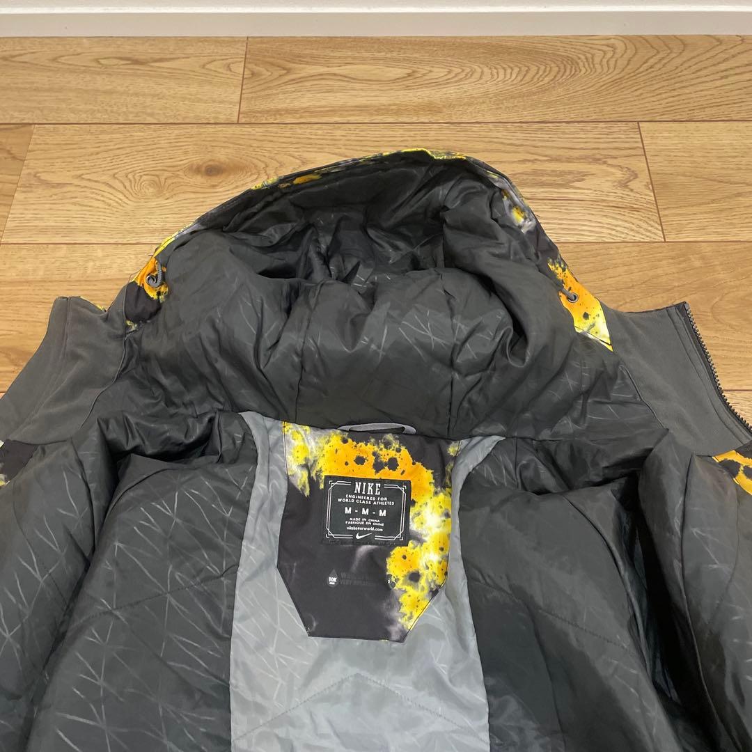 NIKE nike スノーボード用ウェア 黒・黄色・グレー カモフラージュ