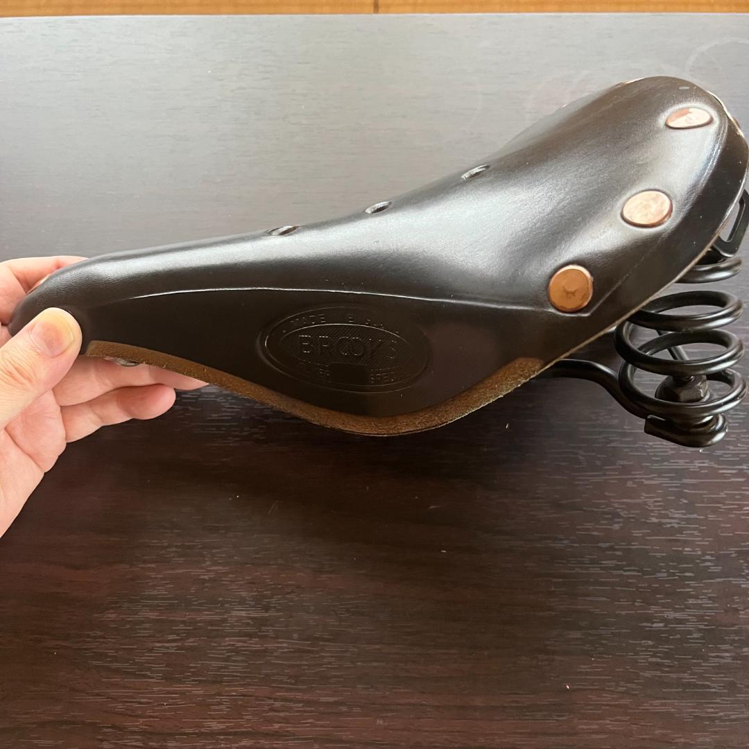 BROOKS レザーサドル スプリング付き