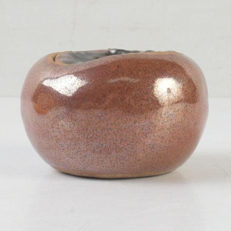 茶道具　柿　香合　共箱　V　9670