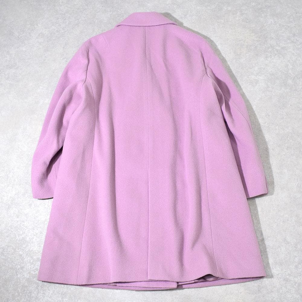 大きいサイズ 23区 ウール ビーバー チェスターコート 44 ピンク系