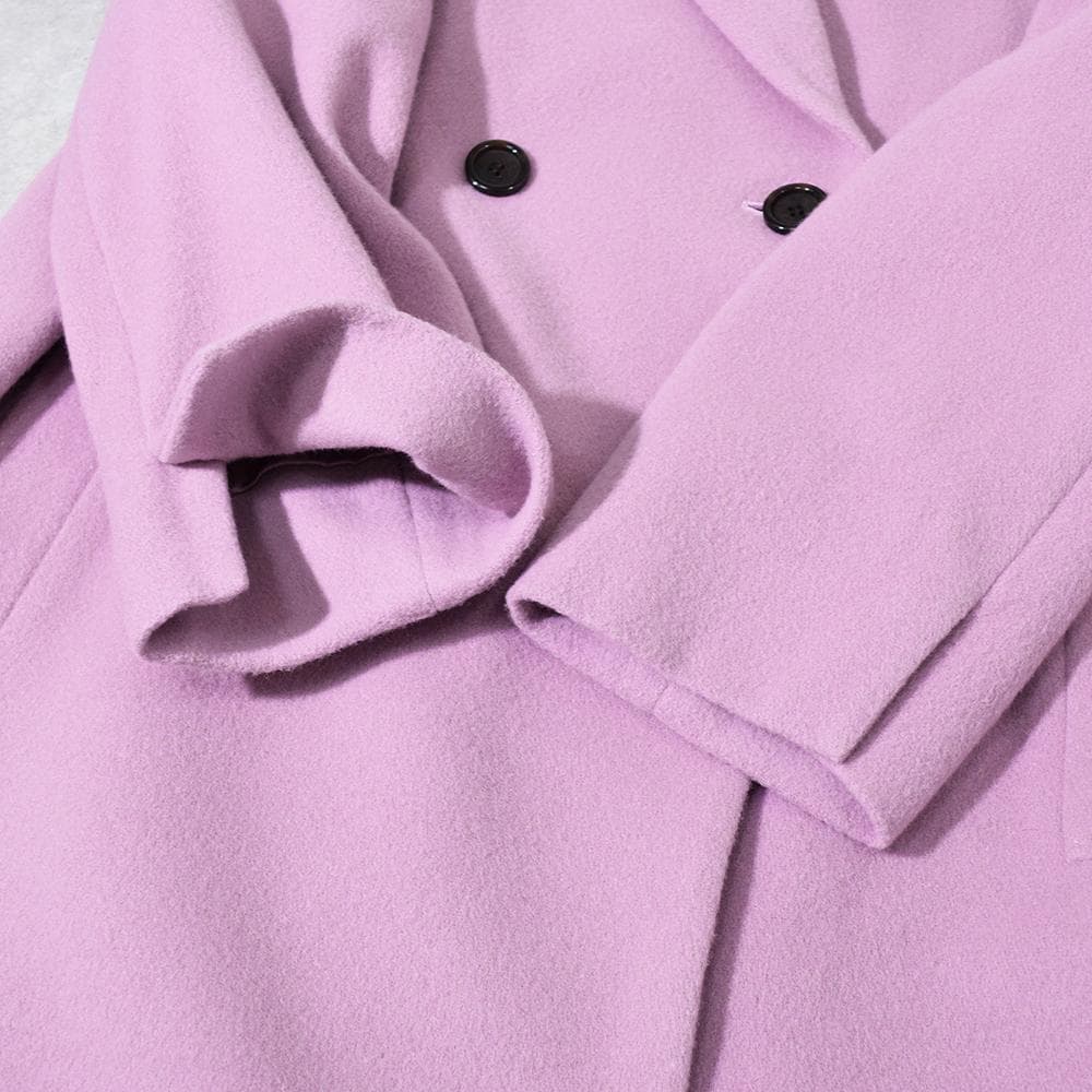 大きいサイズ 23区 ウール ビーバー チェスターコート 44 ピンク系