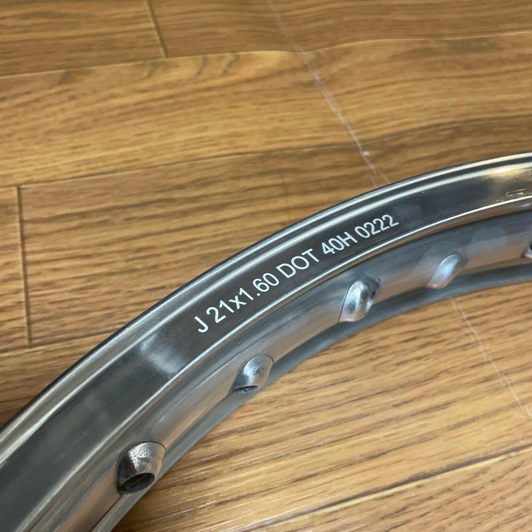 ビンテージ Hアルミリム WM1 1.60x21 40穴