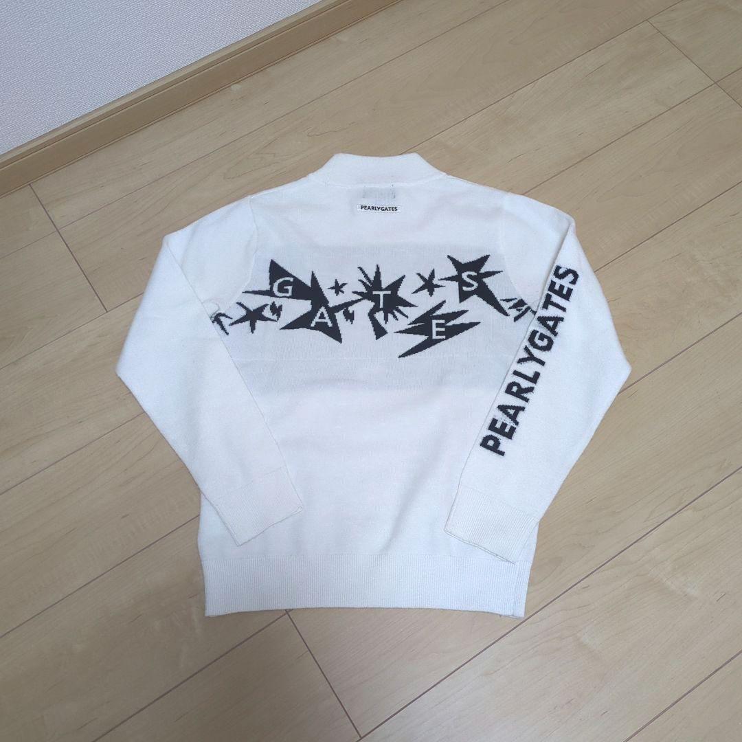 ☆美品☆PEARLY GATES ニットベスト付きジャガードロゴニット サイズ0
