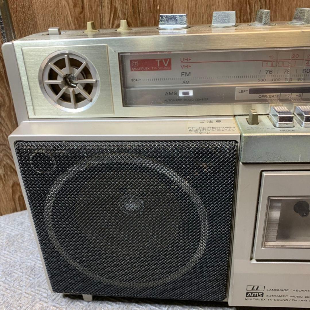 J386\" SONY CFS-V3 カセットデッキラジオ昭和レトロ