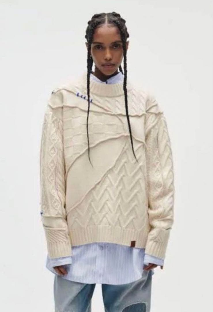 【ADERERROR×ZARA】 パッチワーク オーバーサイズ ニット