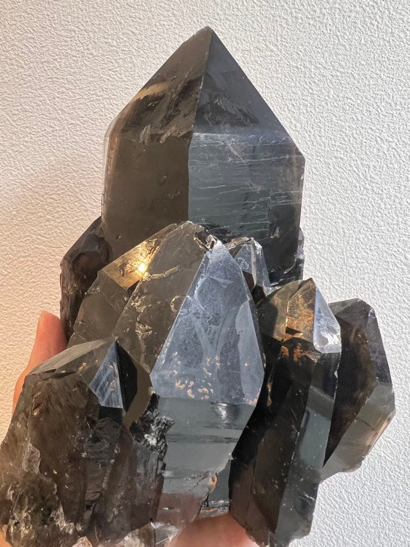 【週末限定値引き中】モリオン原石 スモーキークォーツ 黒水晶 クラスター 2kg