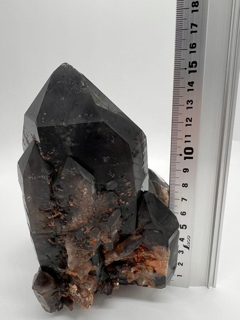 【週末限定値引き中】モリオン原石 スモーキークォーツ 黒水晶 クラスター 2kg