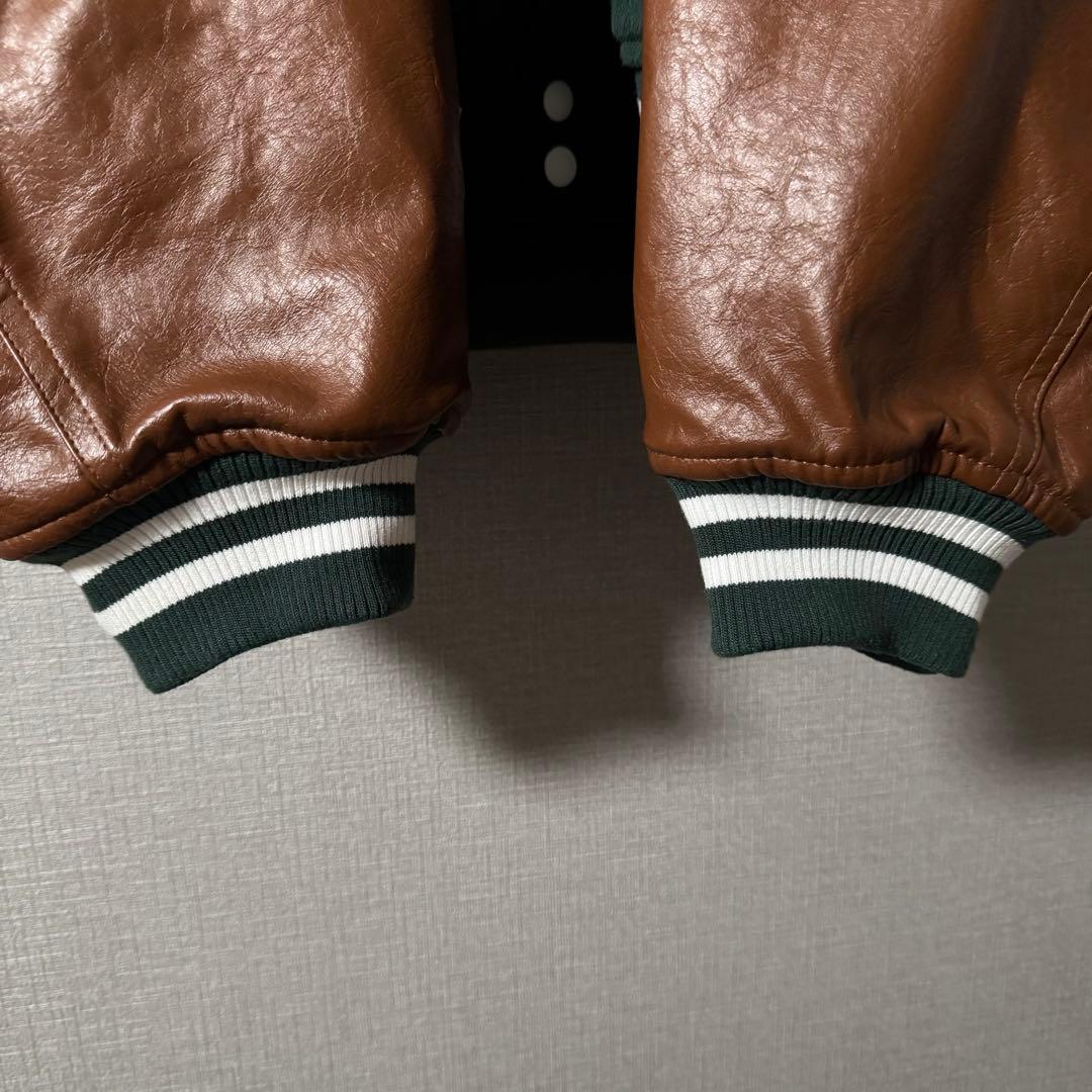 配色最高★GALFY ガルフィ スタジャン フルデコ パイル地 バック刺繍 XL