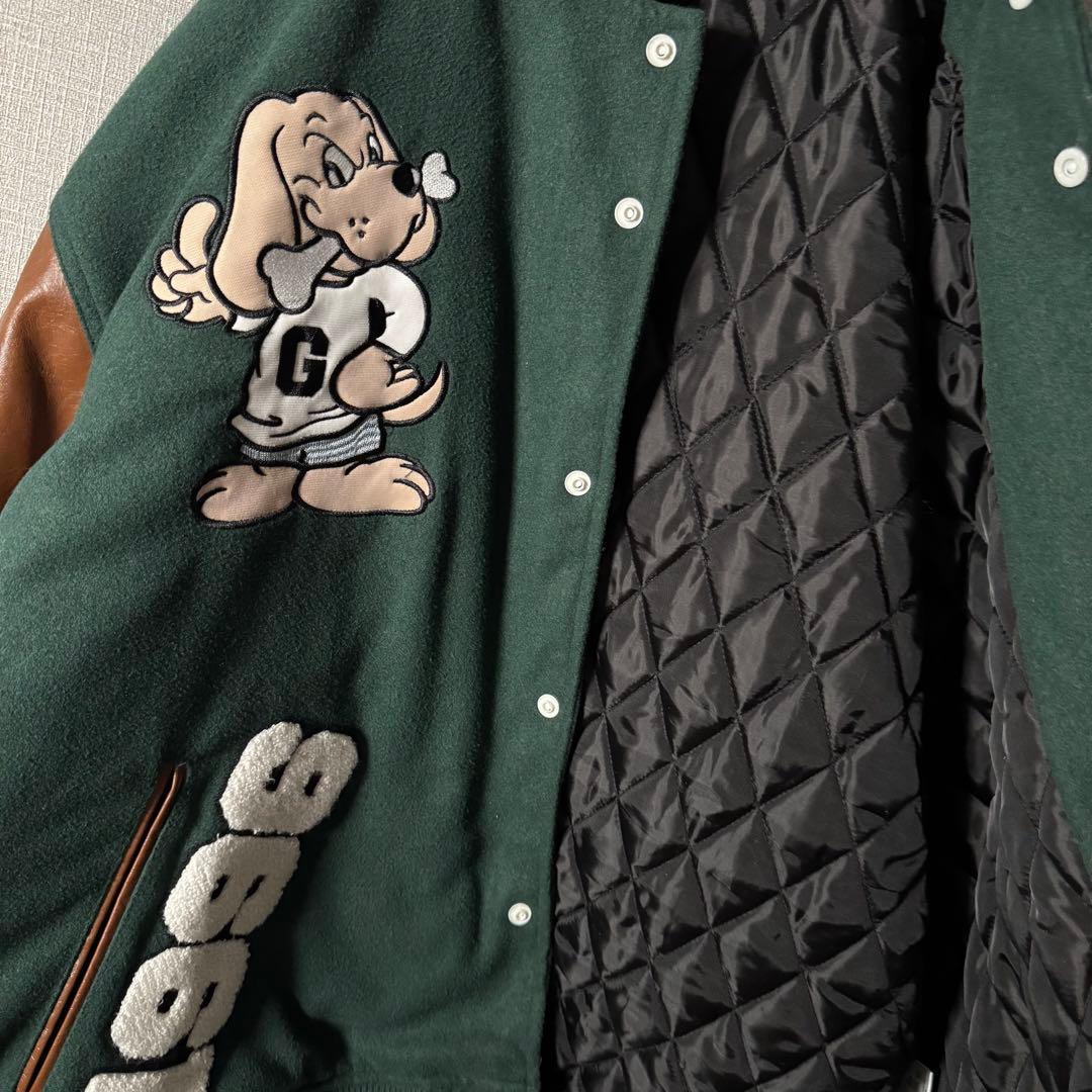 配色最高★GALFY ガルフィ スタジャン フルデコ パイル地 バック刺繍 XL