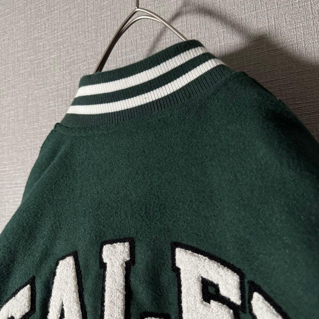 配色最高★GALFY ガルフィ スタジャン フルデコ パイル地 バック刺繍 XL