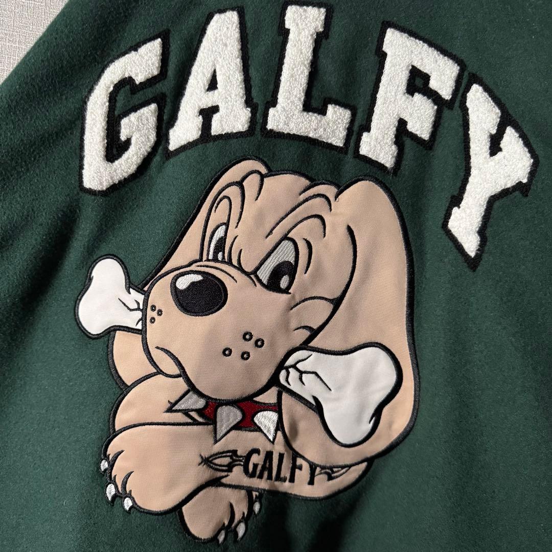 配色最高★GALFY ガルフィ スタジャン フルデコ パイル地 バック刺繍 XL