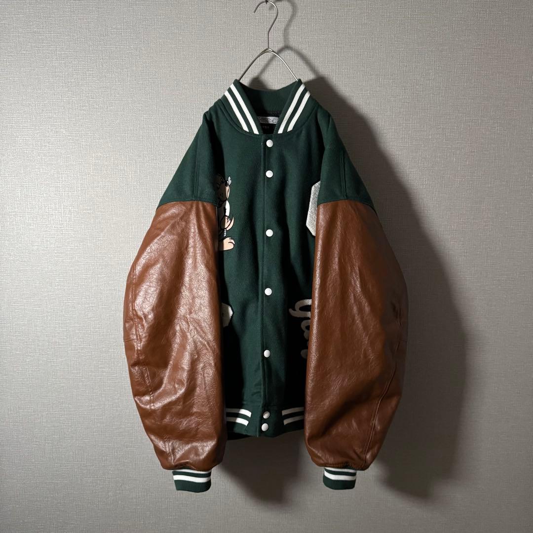 配色最高★GALFY ガルフィ スタジャン フルデコ パイル地 バック刺繍 XL