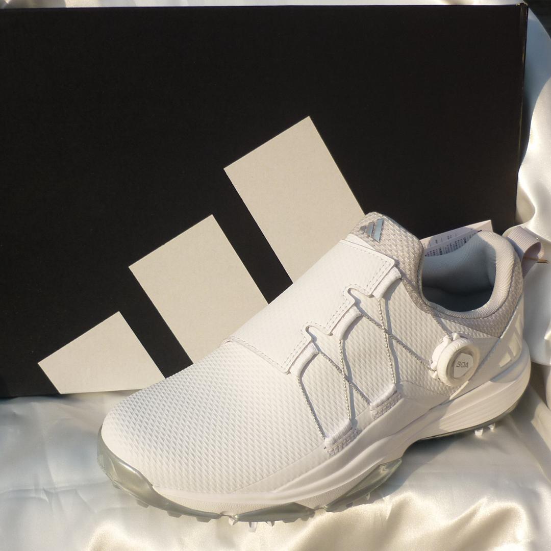 新品26cmアディダスゴルフ 白ゴルフシューズ POWERFADE BOA