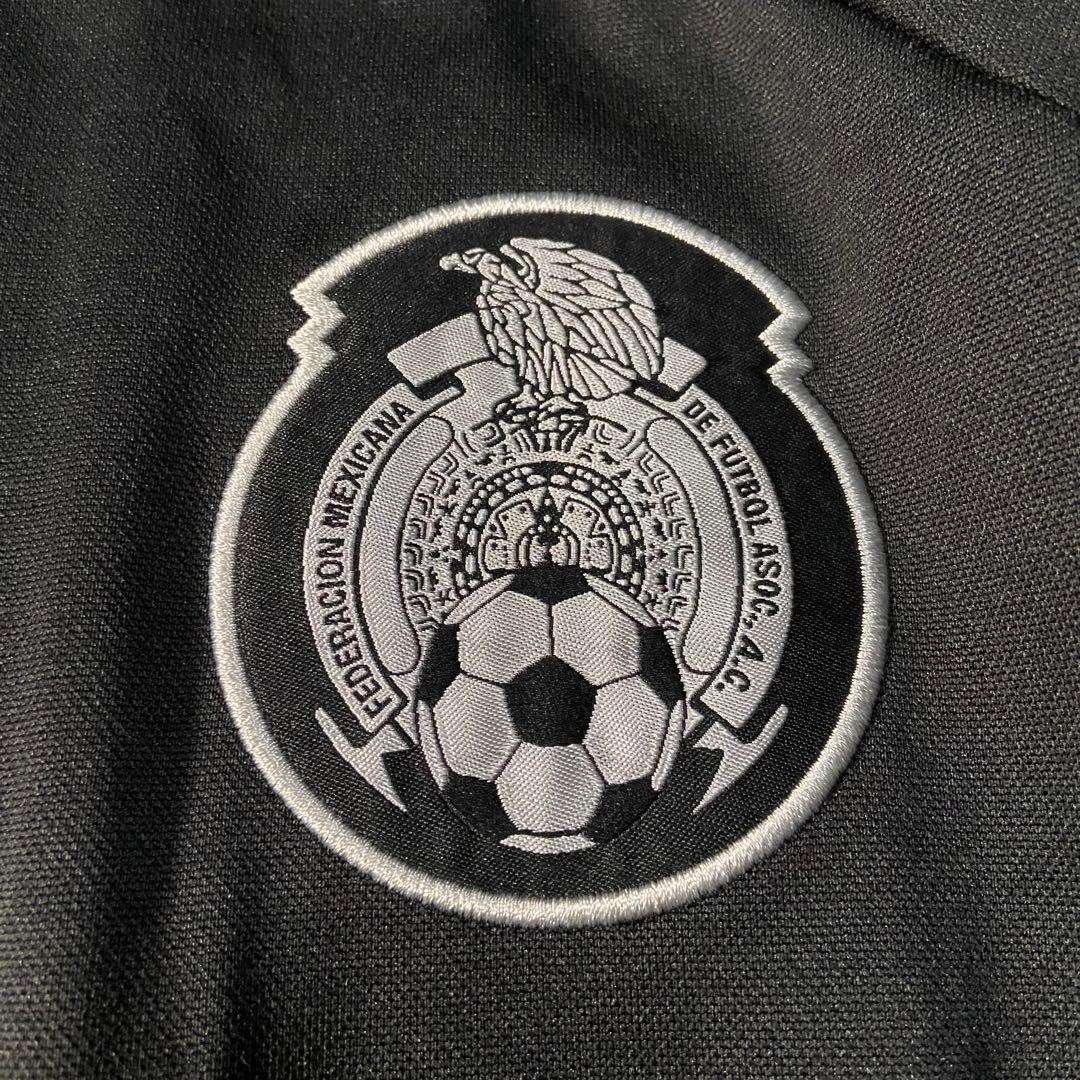 古着 adidas トラックジャケット サッカー メキシコ代表 XL 黒