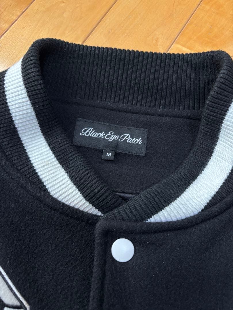 Black Eye Patch スタジャン M ブラック/ホワイト