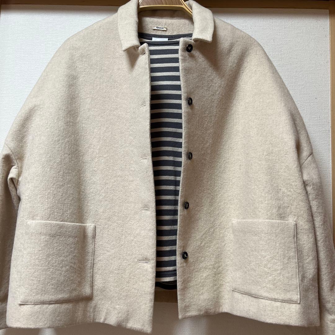 apuntob 生成り　ジャケット