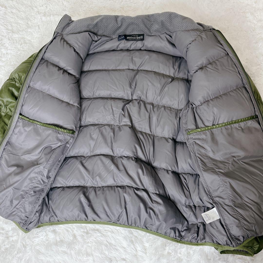 モンベル ライトアルパインダウンジャケット XL カーキ オリーブ ダウン90%