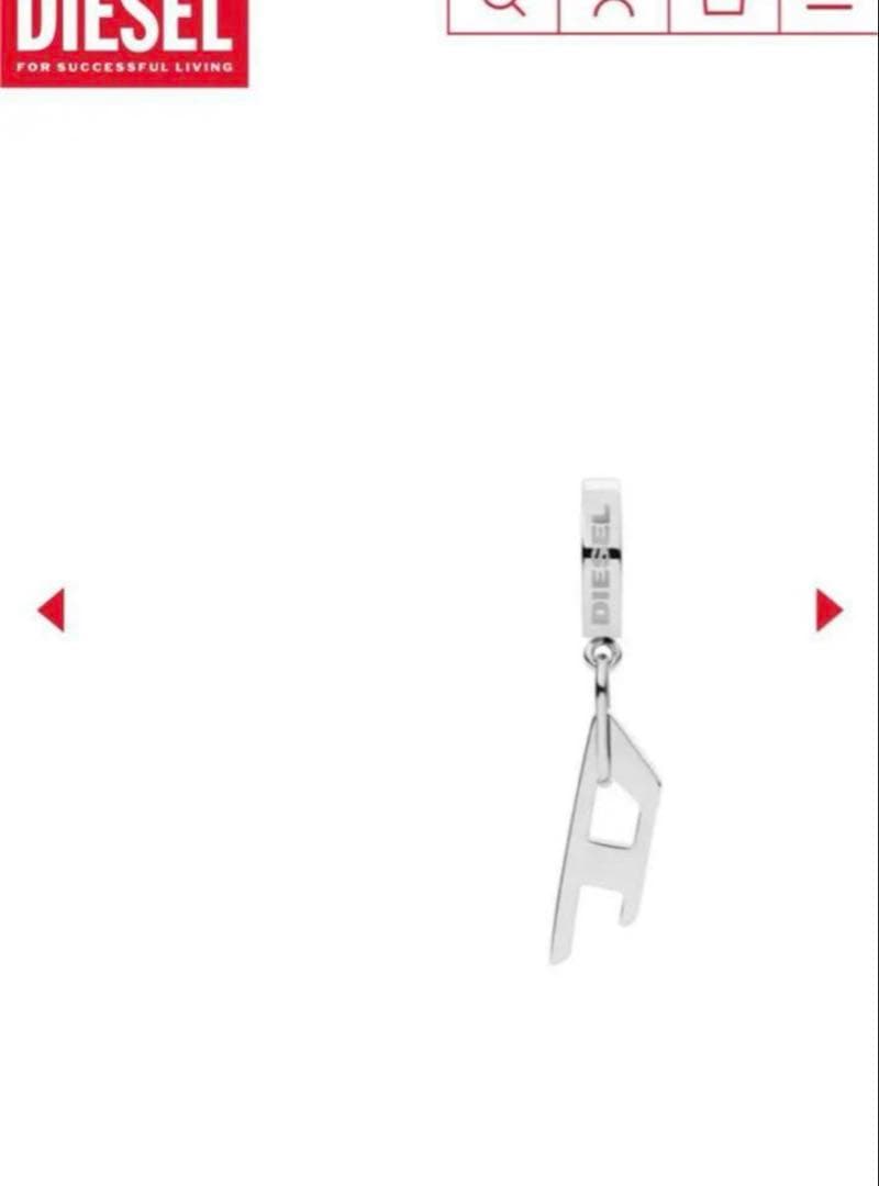 【10,230円】新品未使用ディーゼル片耳ピアス　箱無し