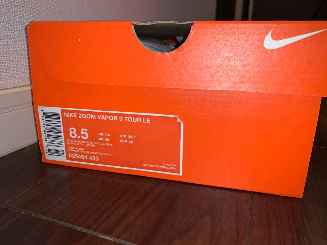 ナイキ テニスシューズ　ズーム　ヴェイパー 9 26.5cm フェデラー