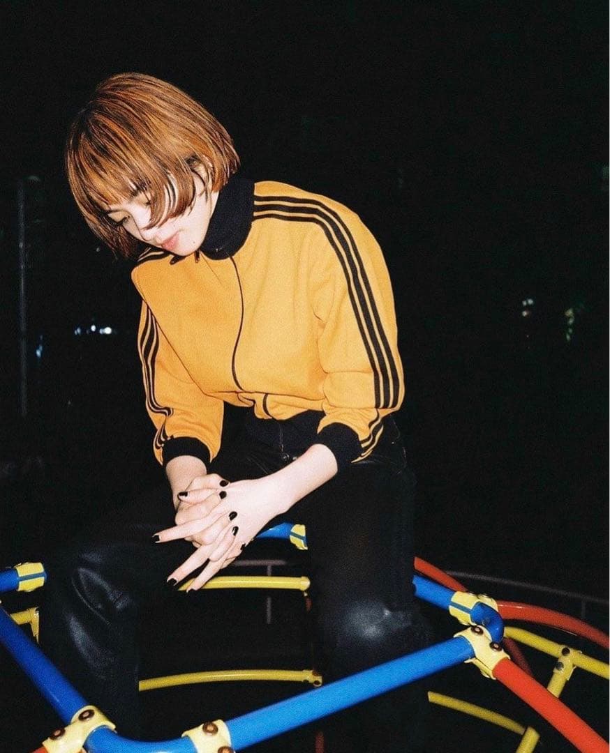 4号 adidas 80s デサント製 トラックジャケット 小松菜奈 ジャージ