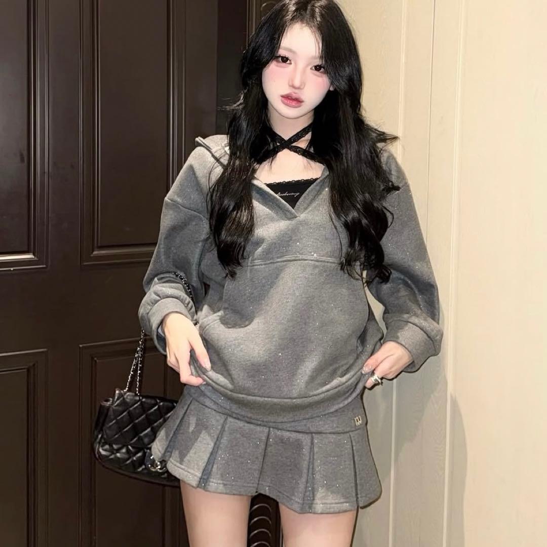 andwang アンドワン セットアップ kirakira キラキラ スカート - メルカリ