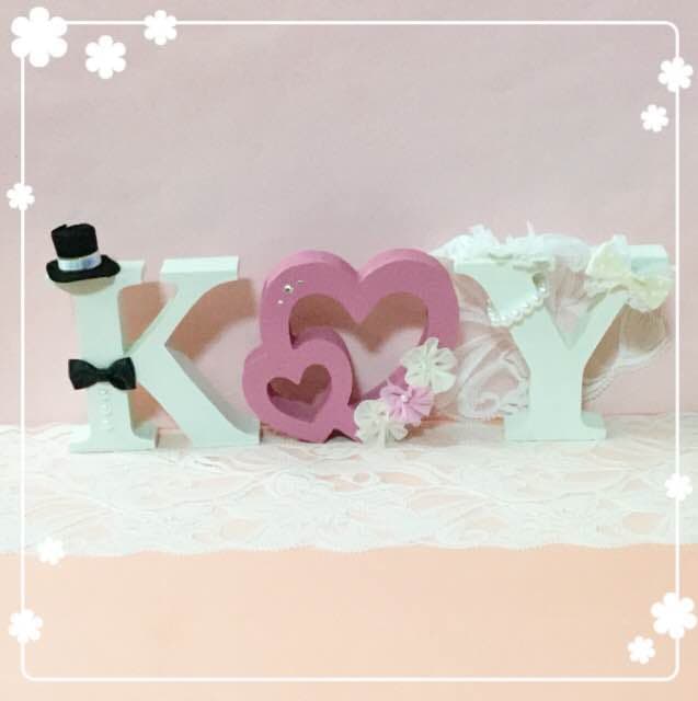 YUKA様確認用♡ウエディングバージョン・イニシャルオブジェ