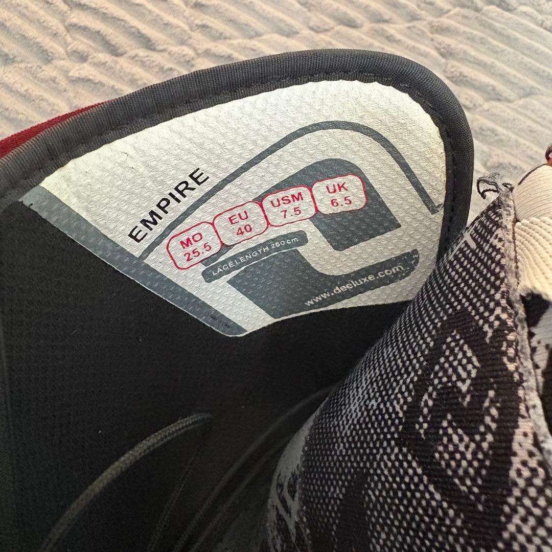 美品 スノボブーツ　DEELUXE EMPIRE エンパイア 25.5cm