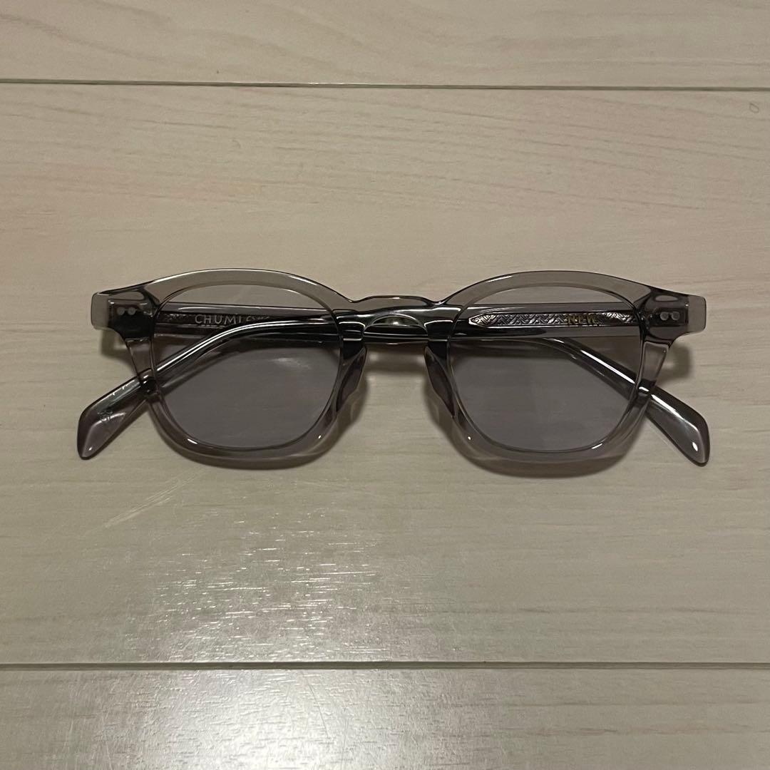 【美品】NEW サングラス CHUMLEY'S クリアーグレー