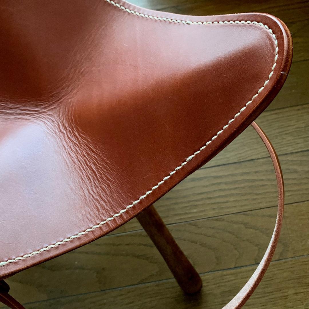 焚き火チェア】エイジングヌメ basta_redskapet ブラウン 中古 - メルカリ