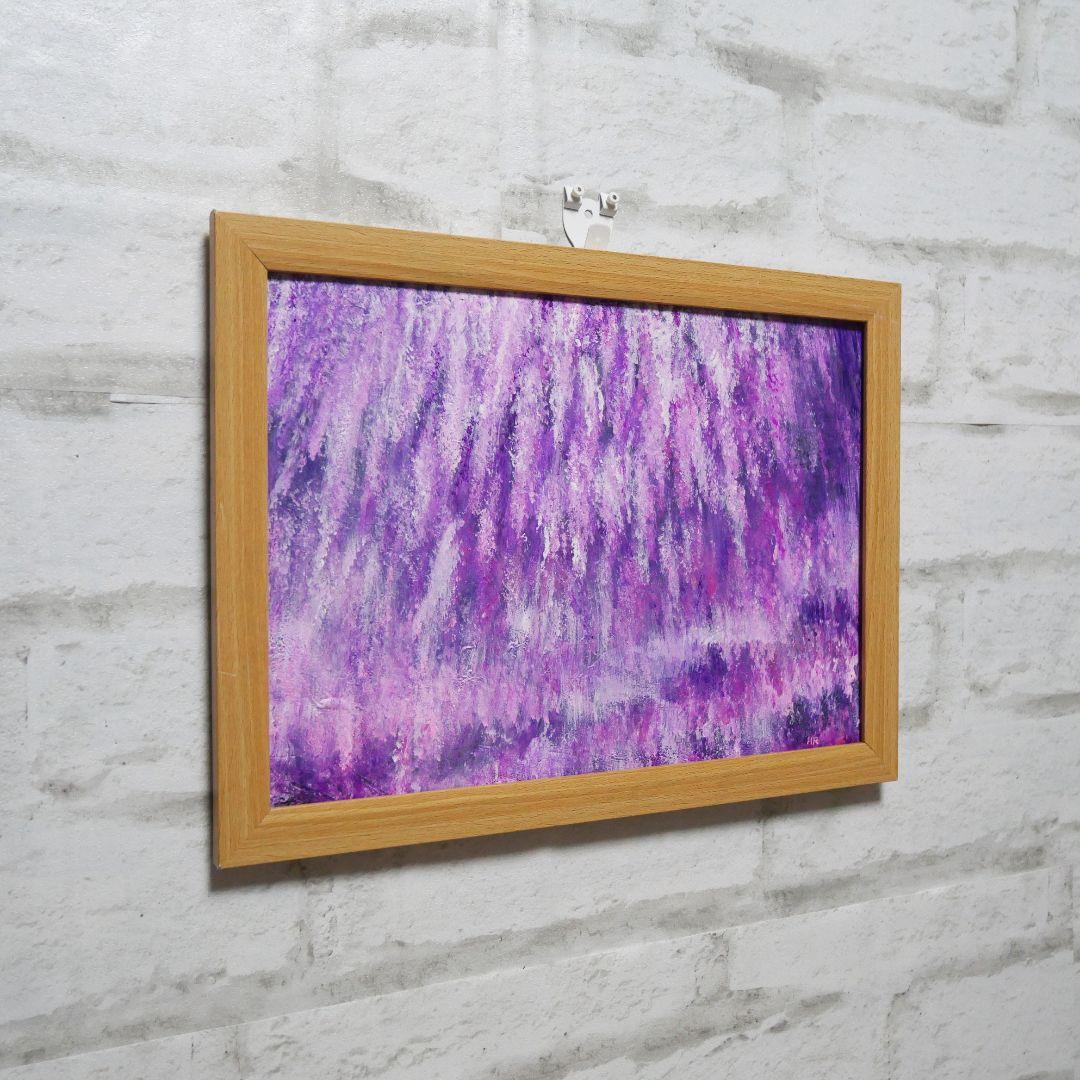 油絵 絵画【藤の花祭り】