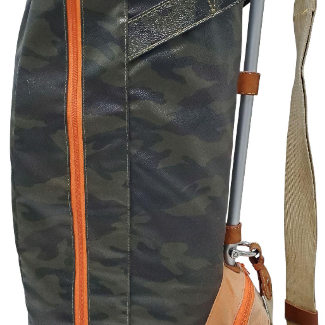 希少 木の庄帆布 キャディバッグ カモフラ