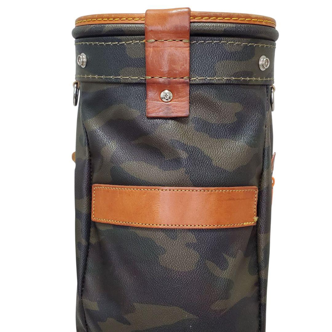 希少 木の庄帆布 キャディバッグ カモフラ