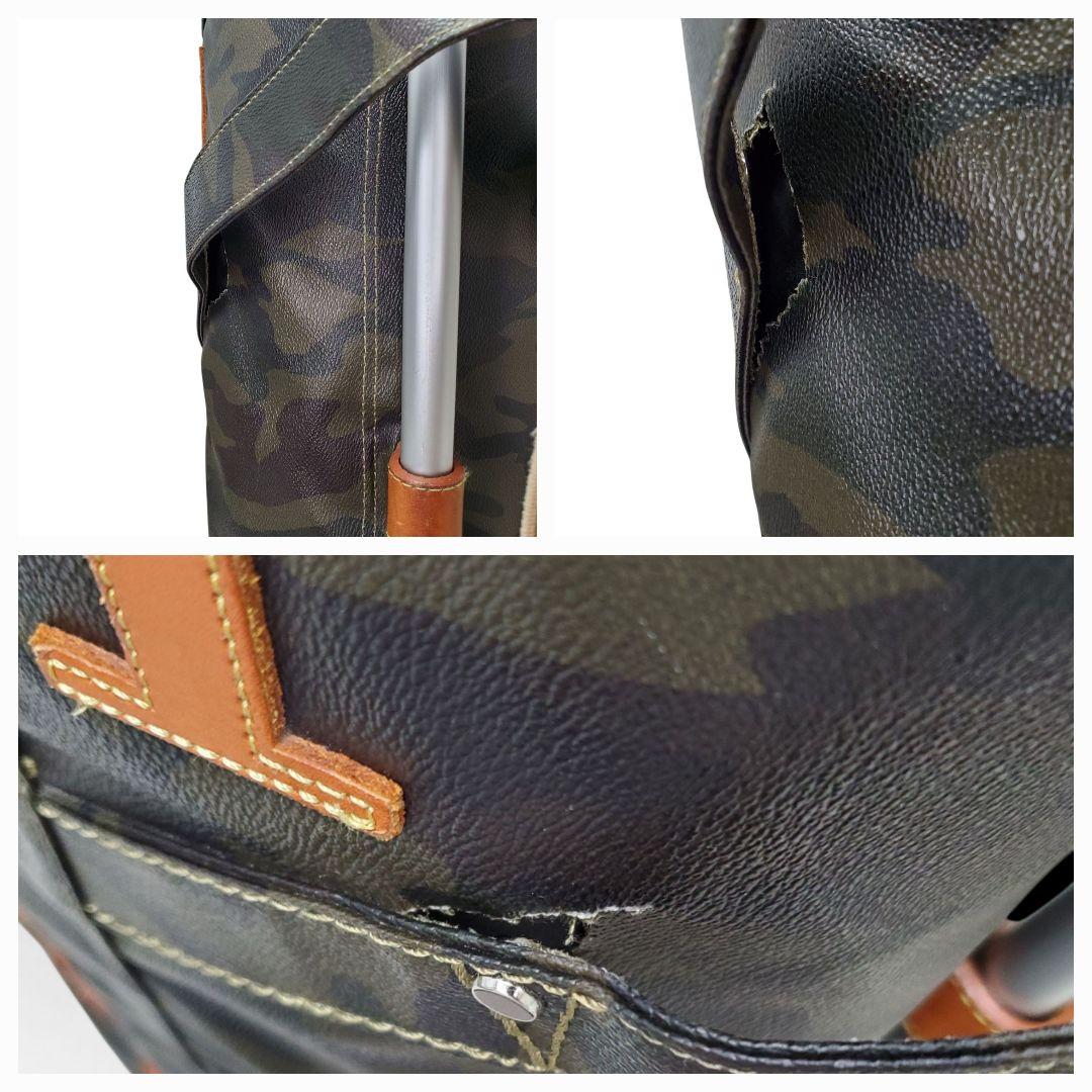 希少 木の庄帆布 キャディバッグ カモフラ