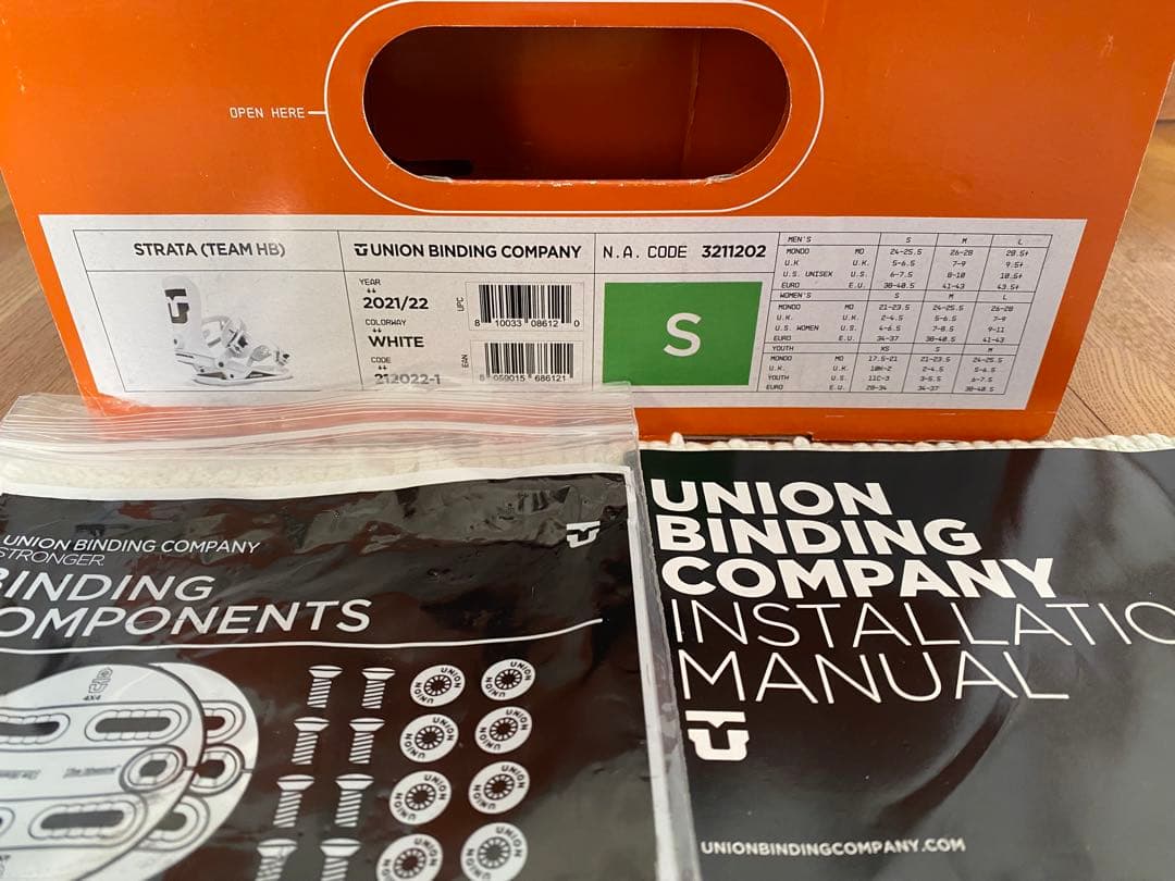 希少メンズS 21‐22 UNION ユニオン STRATA ストラータ バイン