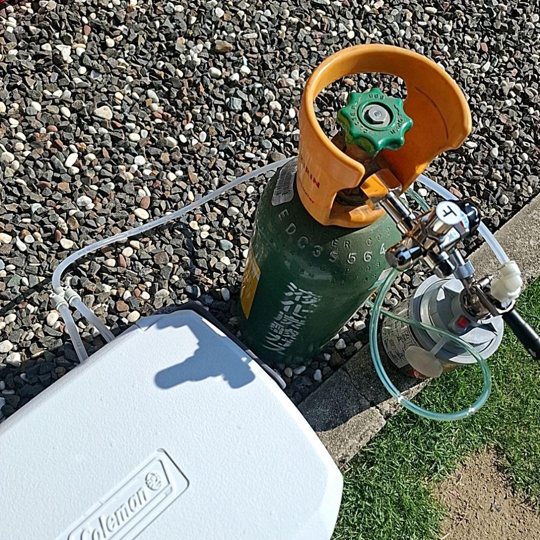 24時間以内発送 自作氷冷式ビールサーバー2口コック仕様