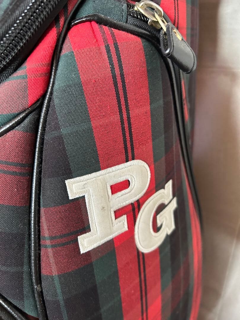 **年末値下げ中**PEARLY GATES キャディバッグ 赤黒チェック