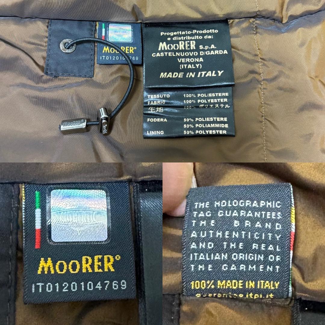 MooRER BARBIERI KMコヨーテファー極上品質ダウンコート 48