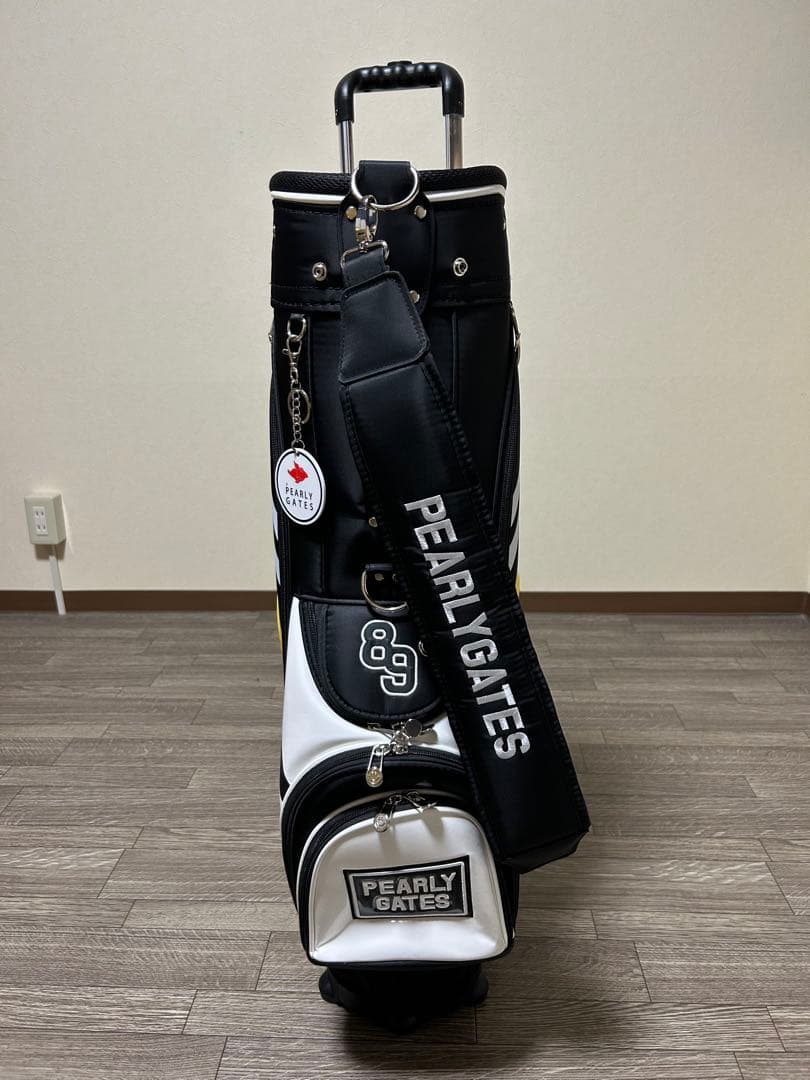 PEARLY GATES スマイリーフェイス キャディバッグ キャスター付