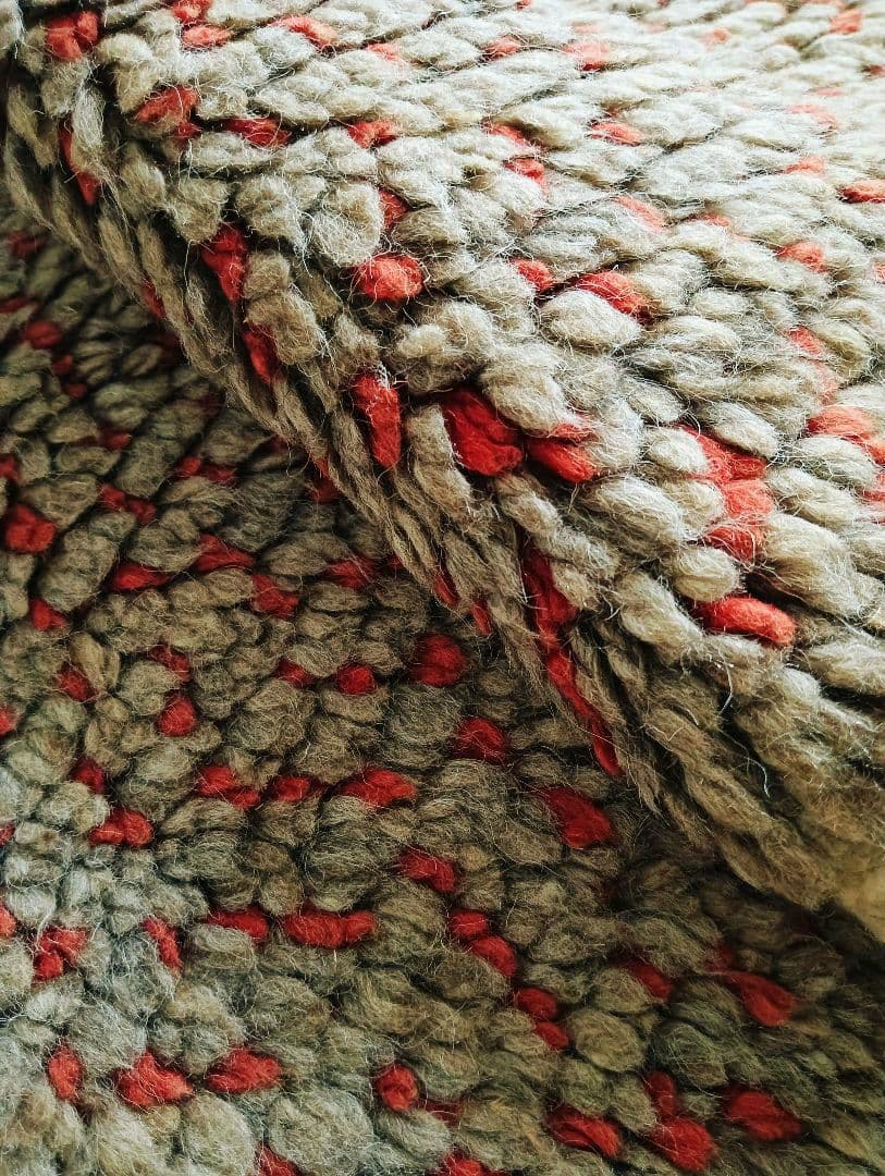 原毛色モロカンラグ　ビンテージラグ　ベニワレン　ペルシャラグ