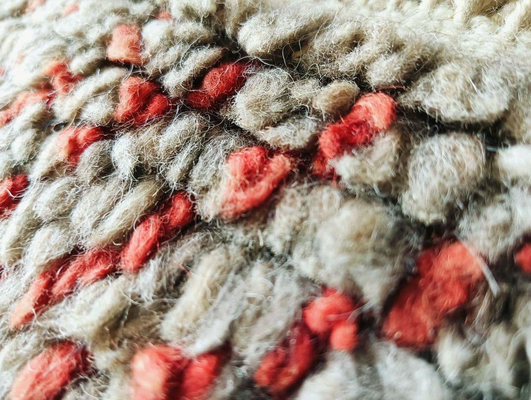 原毛色モロカンラグ　ビンテージラグ　ベニワレン　ペルシャラグ