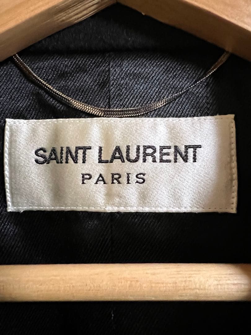 エディ期 サンローラン 2016AW チェスターコート ロング丈 ウール