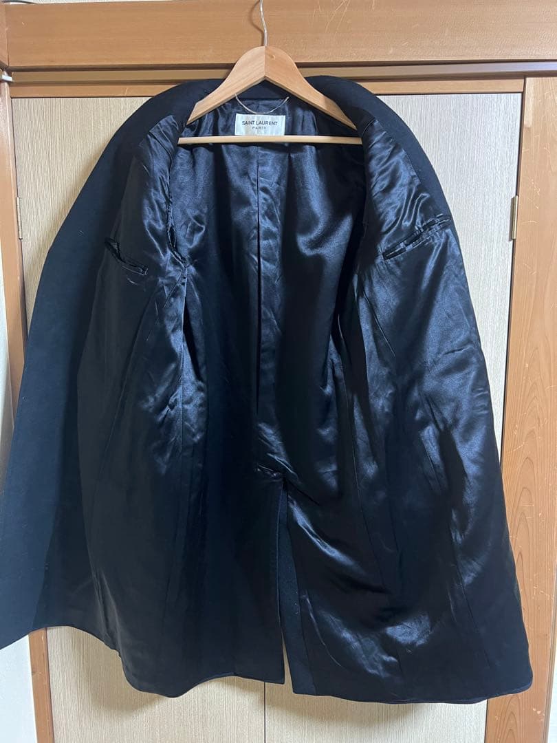 エディ期 サンローラン 2016AW チェスターコート ロング丈 ウール