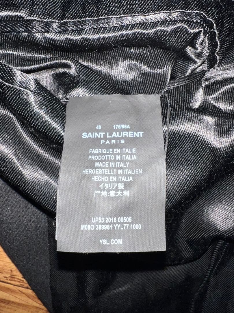 エディ期 サンローラン 2016AW チェスターコート ロング丈 ウール