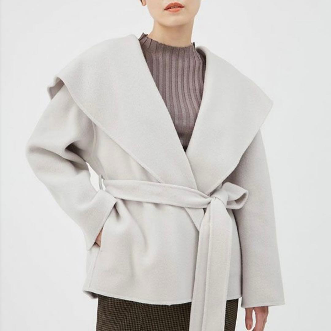 新品未使用 ショールカラーショートリバーコート フレイアイディーfray