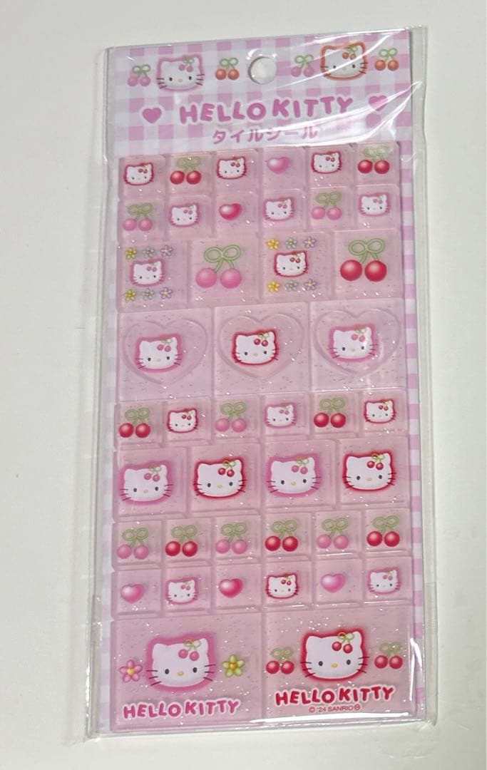 サンリオ ハローキティ タイルシール カオハナ チェリー さくらんぼ