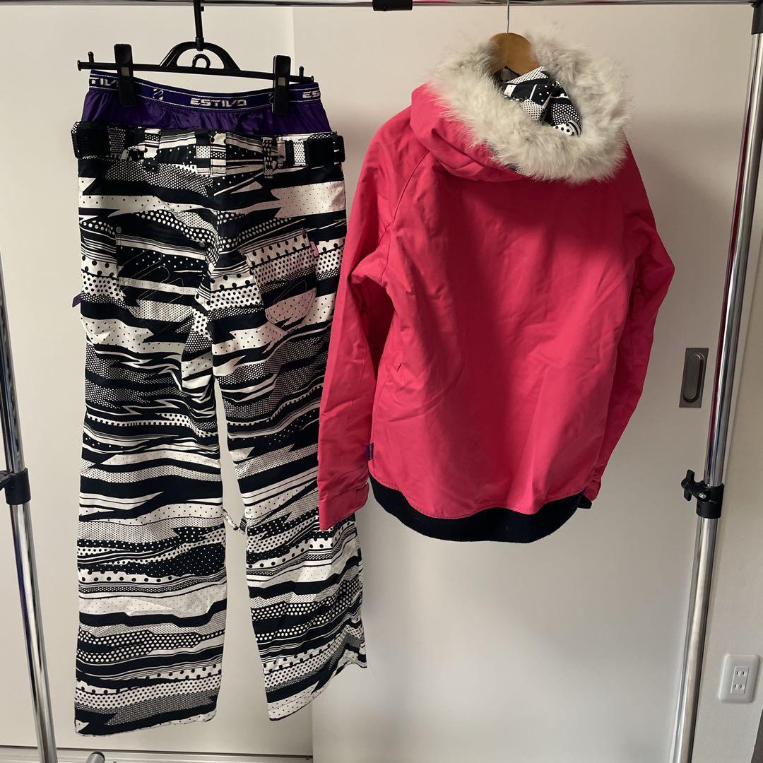 ESTIVO スノーボード　スキー　スノボウェア　セットアップ上下　レディース