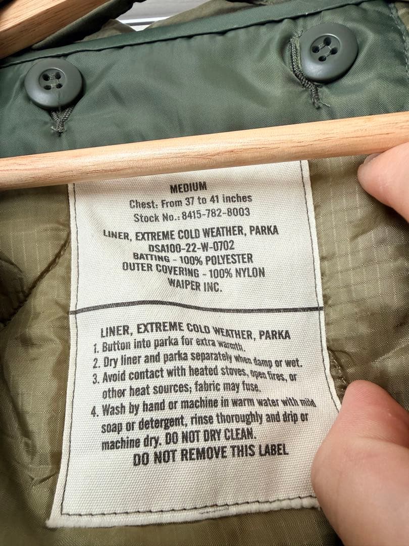 WAIPER.inc M-65 フィッシュテールパーカー Mサイズ